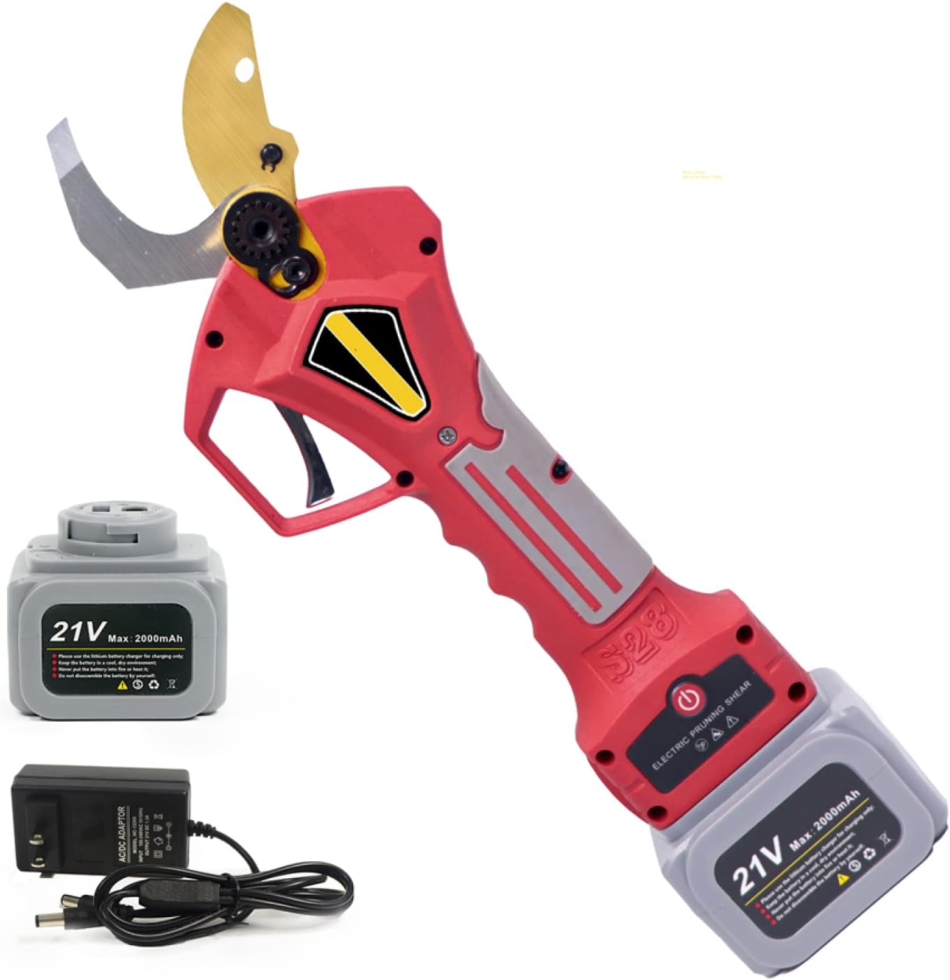 Electric Pruner Brushless Electric Garden Pruning Shears for Fruit Tree Bonsai Branches Cordless Pruner Battery Tool Belt 21V