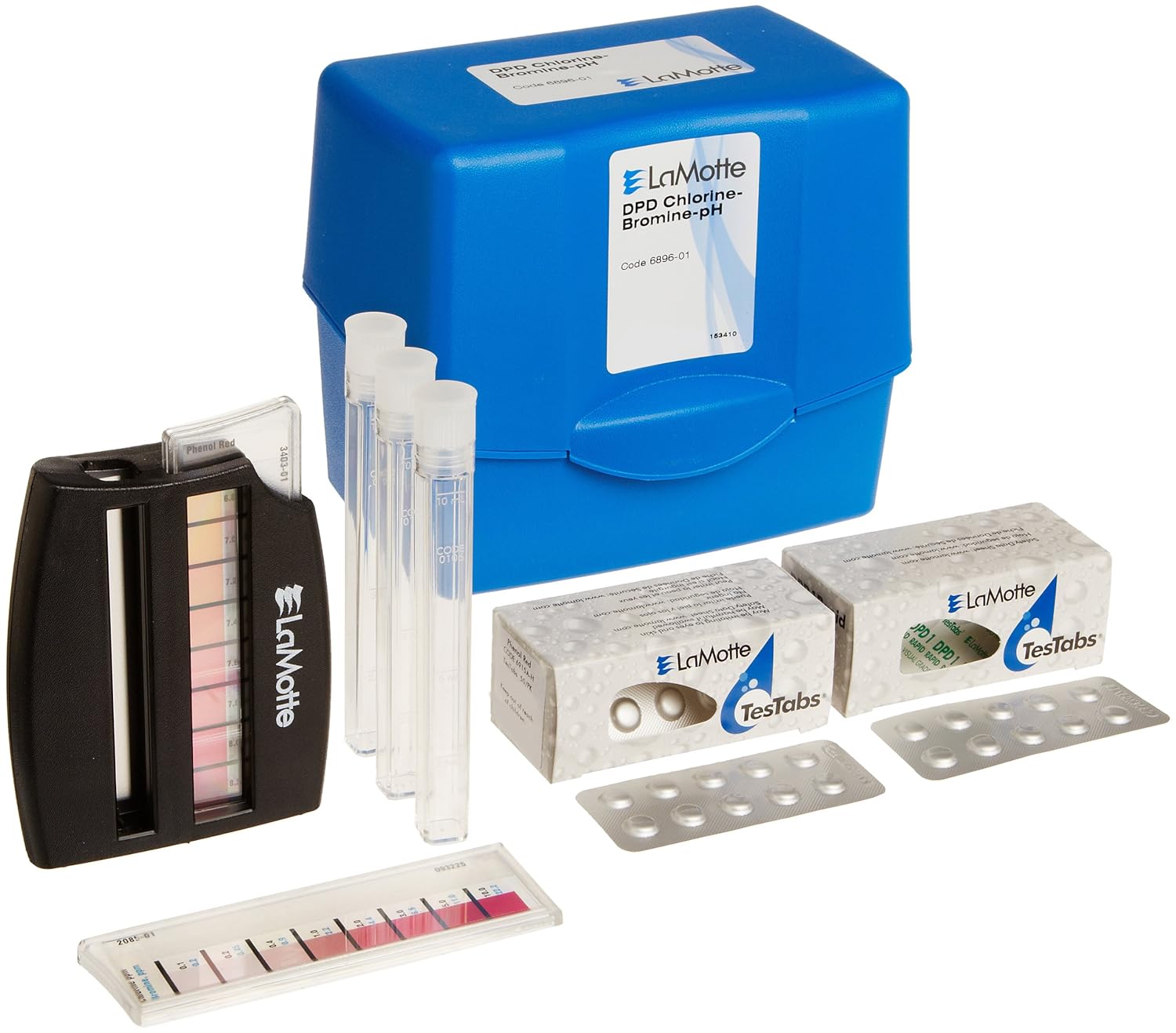LaMotte 6896-01 Model LP-NS DPD Chlorine-Bromine-pH Individual Test KIT