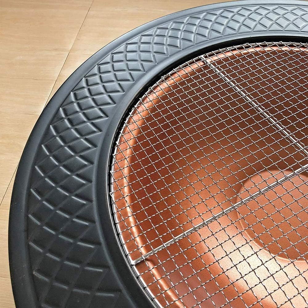 Foldable Round Fire Bowl, with Firepalce Poker Waterproof Cover 22 Inch Patio Firepit, Outdoor Camping Fire Pits