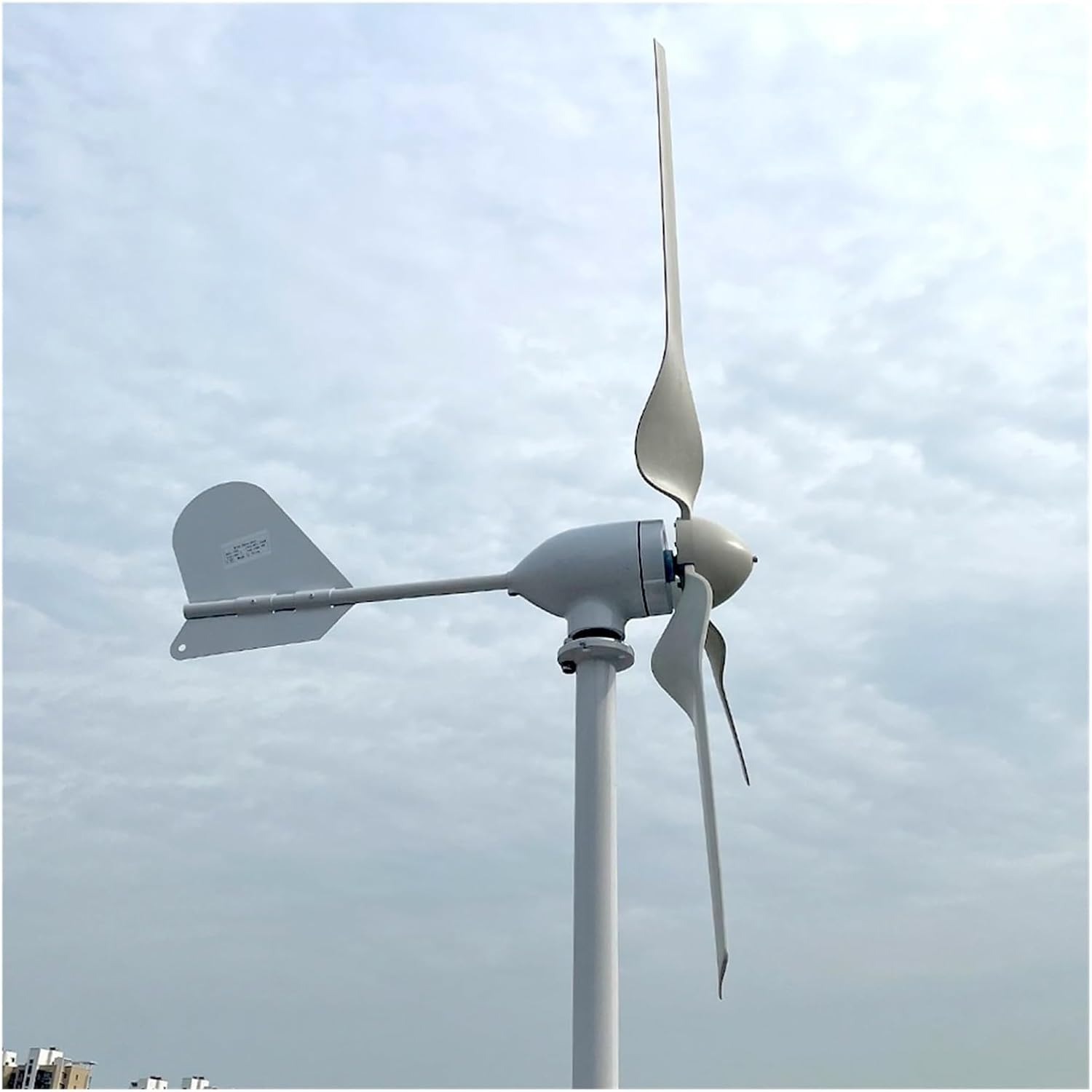 10KW 3 Blades Horizontal Wind Turbine Generator 12v 24v 48v with Mppt/Hybrid Charge Controller Windmills for Farm Home Low Starting Speed for Home(Hybrid Control,12V)