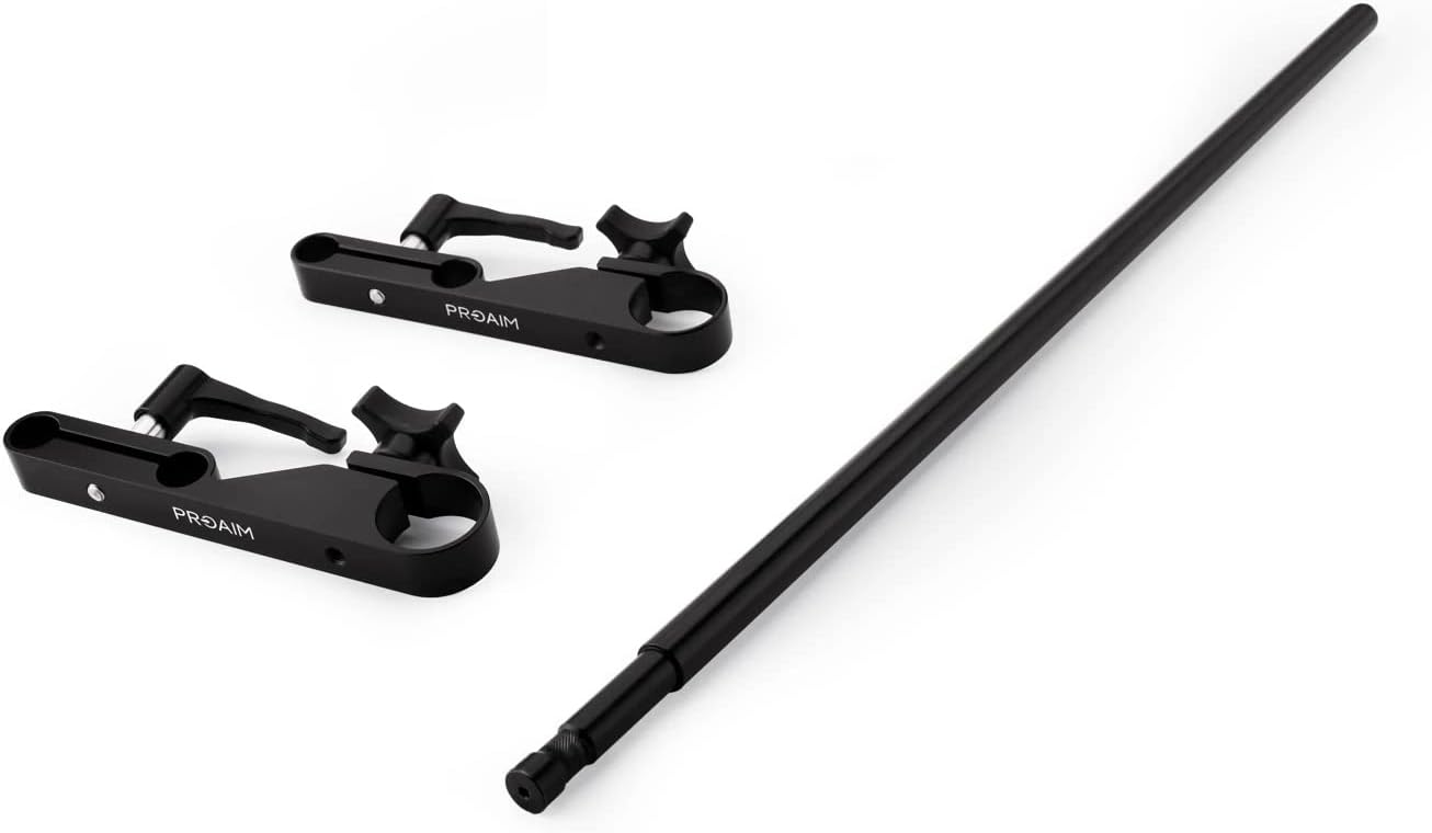 PROAIM 5/8” Baby Pin Adapter System for Camera Cart. Adapts Many Accessories with 5/8 Receiver, Clamps to 1.5”/38mm Cart Mast. Length: 30” Dia: 19mm, Durable Stable Lightweight (VCTR-BP)