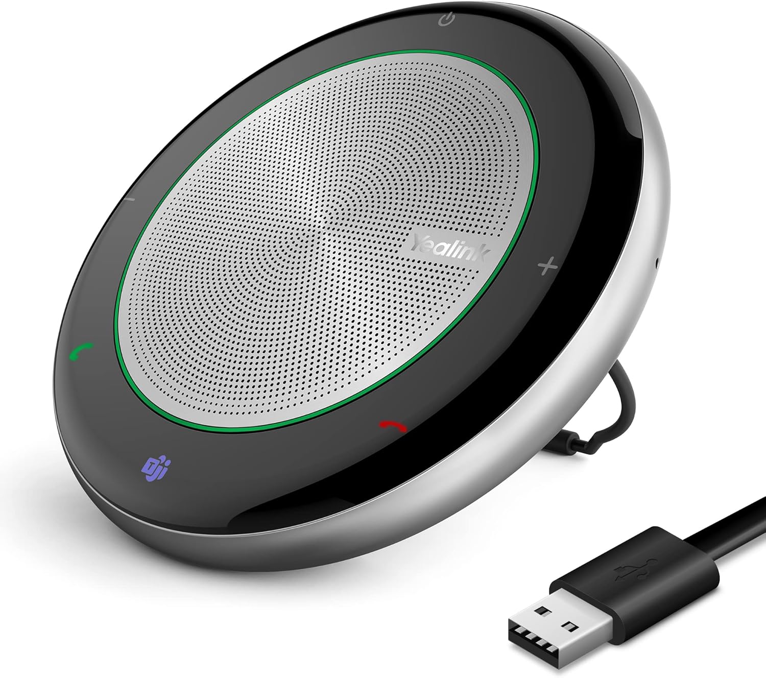 Yealink Bluetooth Speakerphone Conference Microphone Teams Certified CP700 USB Full Duplex Noise Reduction Algorithm Home Office 360° Voice Pickup (Package Without dongle)