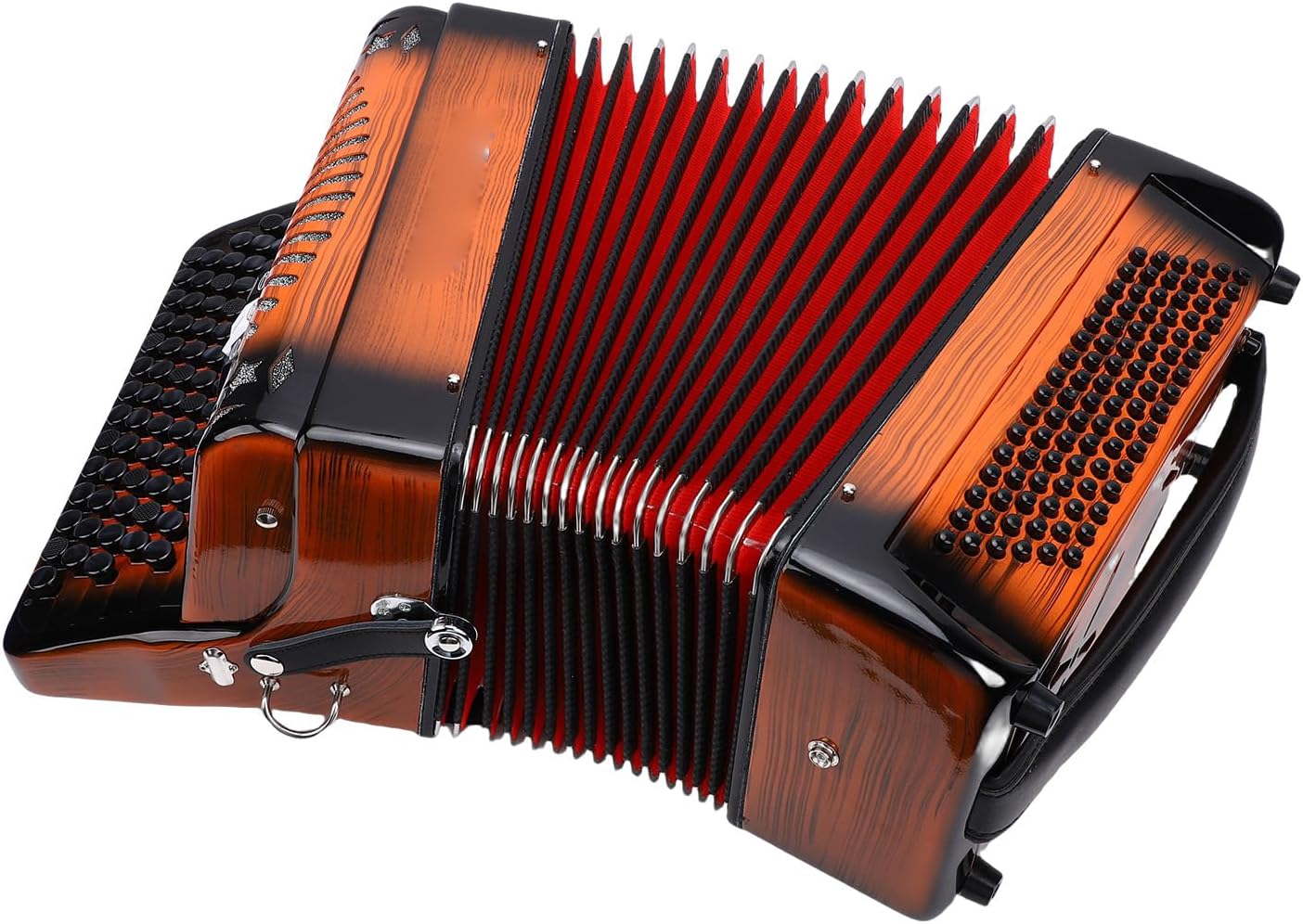 LiebeWH Accordion 69 Keys 96 Bass Buttons Chromatic Scale F B E Tuning for Beginner Professional Player Various Music Styles