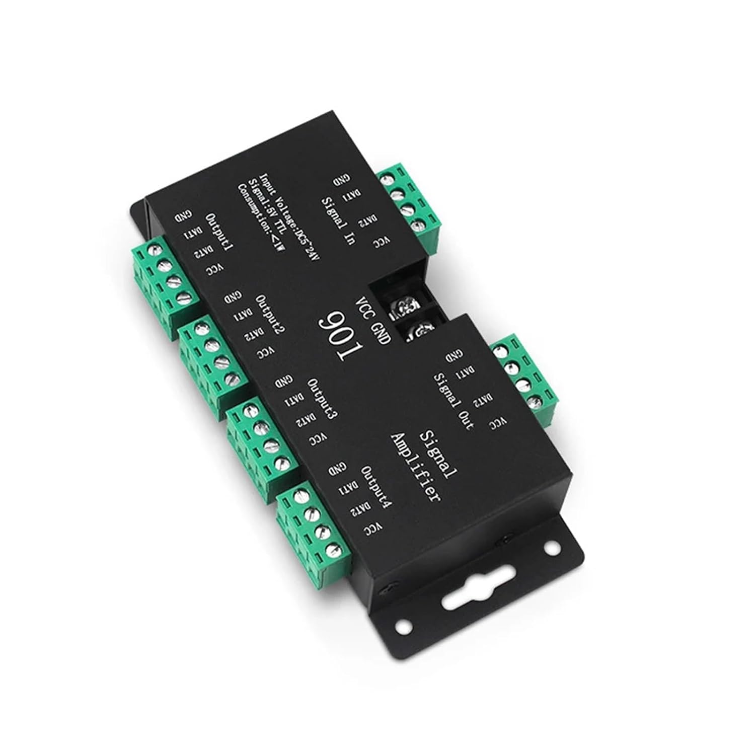SP901E SPI Signal Amplifier Suitable for WS2812B WS2811 WS2813 Pixel RGB LED Light Strip Signal Repeater addressable Fantasy Ribbon DC 5V-24V