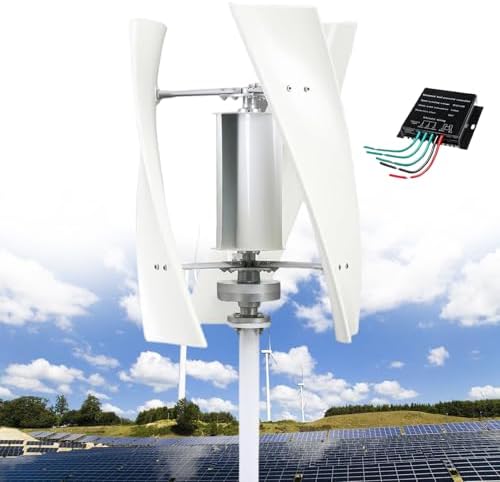 12000W Silent Vertical Wind Turbine Generator - Magnetic Levitation, MPPT Controller, Efficient Home Energy Kit, Colorful 24V Renewable Wind Power Solution