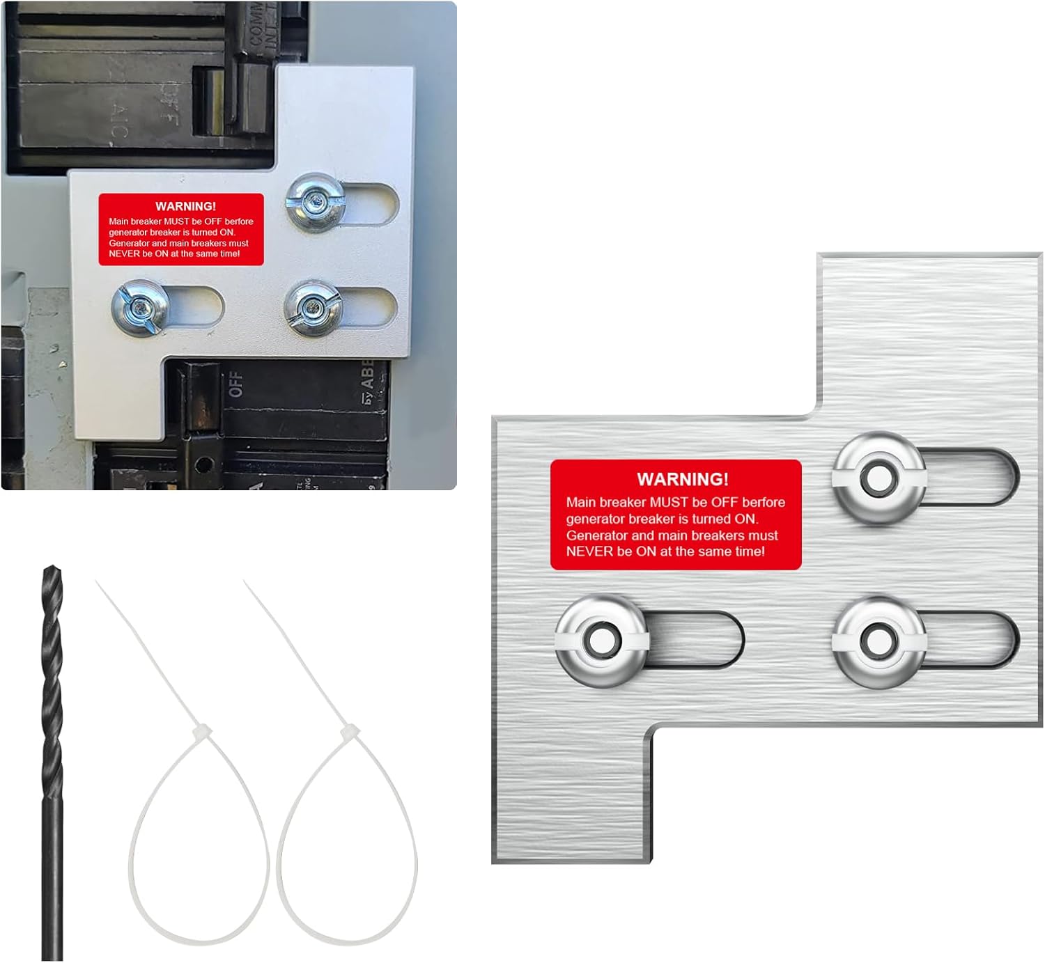 50A Generator Setup SS2-50P Power Inlet Box with GE 150/200A Panel,Outdoor Safety Solution for Homeowner