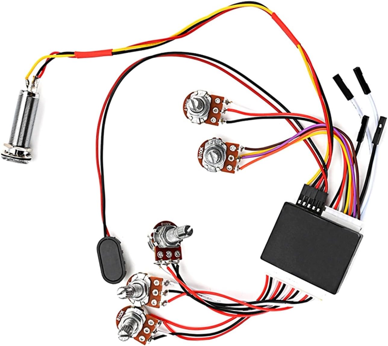 Guitar Wiring Harness Pickup Wiring Harness for Electric Guitar Bass Active Preamp Wiring Harness Parts for Guitar
