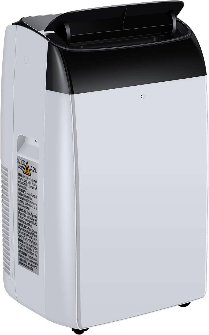 Portable Air Conditioners, 12,000 BTU 3-In-1 AC Units, Cooling Up to 550 Sq.Ft, Portable AC Units with LCD Display, Remote Control, 24h Timer, White