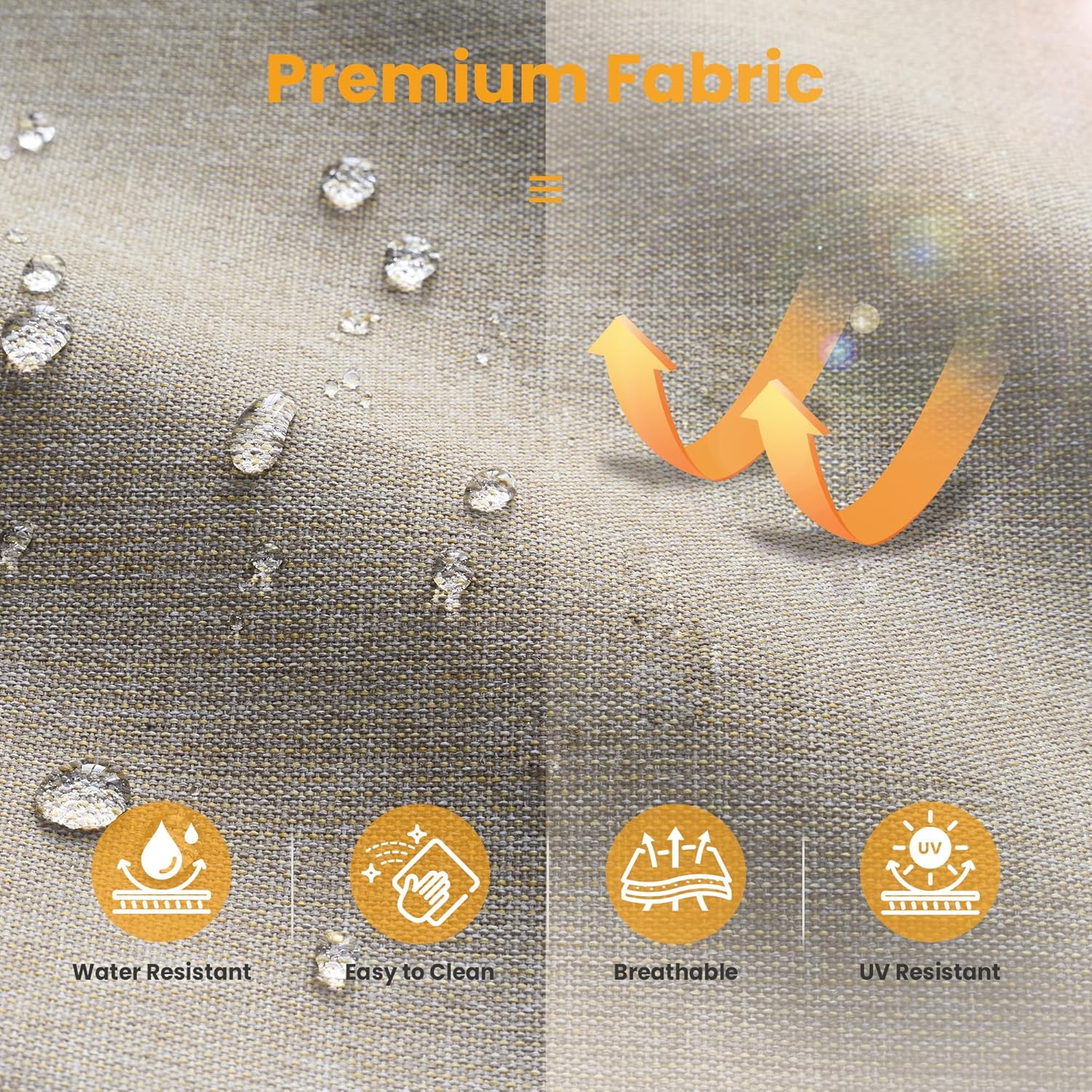 10 PCS Outdoor Patio Furniture 54in Set with Fire Pit Table, All-Weather Rattan Wicker Conversation Group with Deep Seating, High Back Comfort for Porch, Backyard, Beige