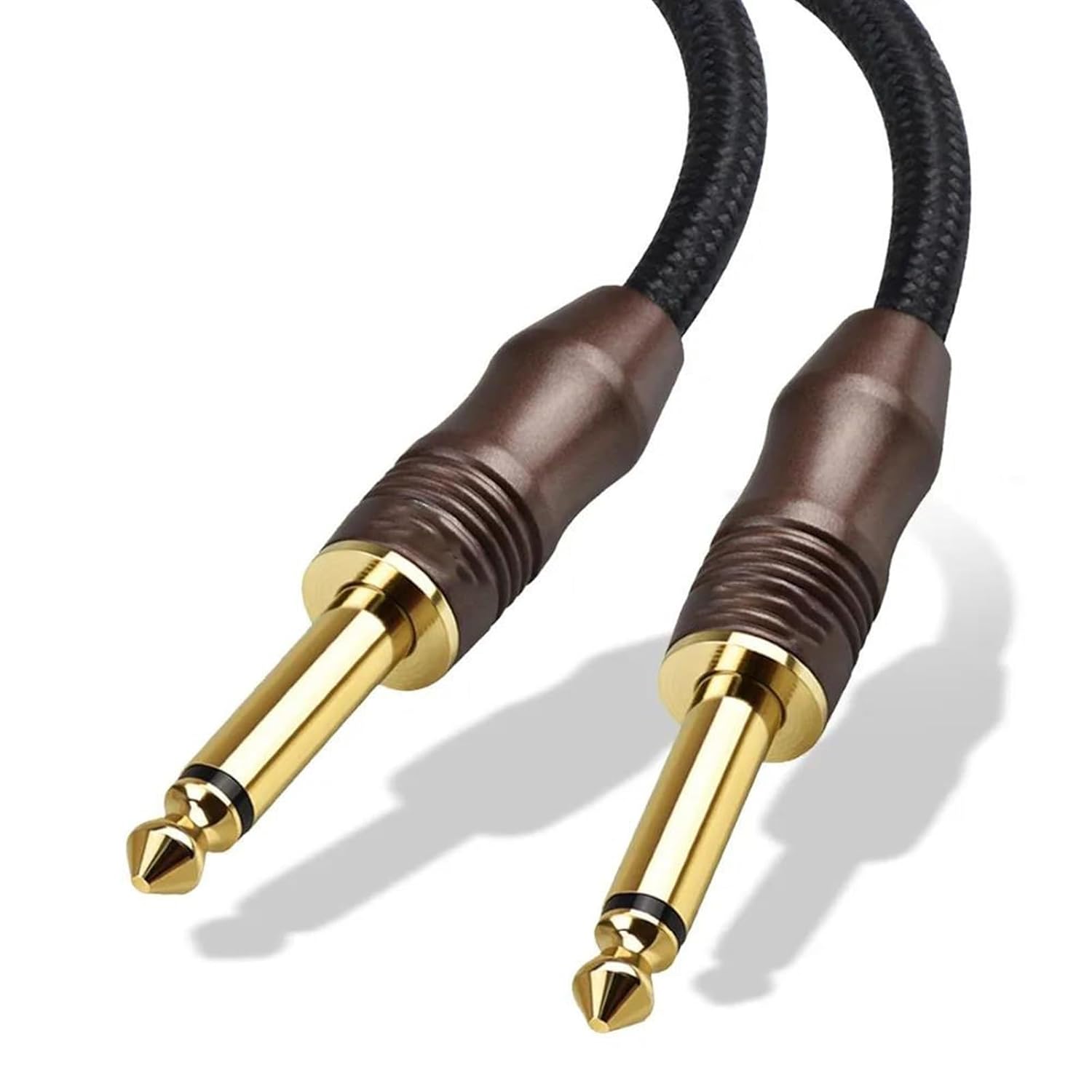 Guitar Audio Cable 6.35mm Cable 1/4inch Guitar Cable Male to Male 6.3 Cable Guitar Lead for Electric Guitar Bass Amplifier(8m)