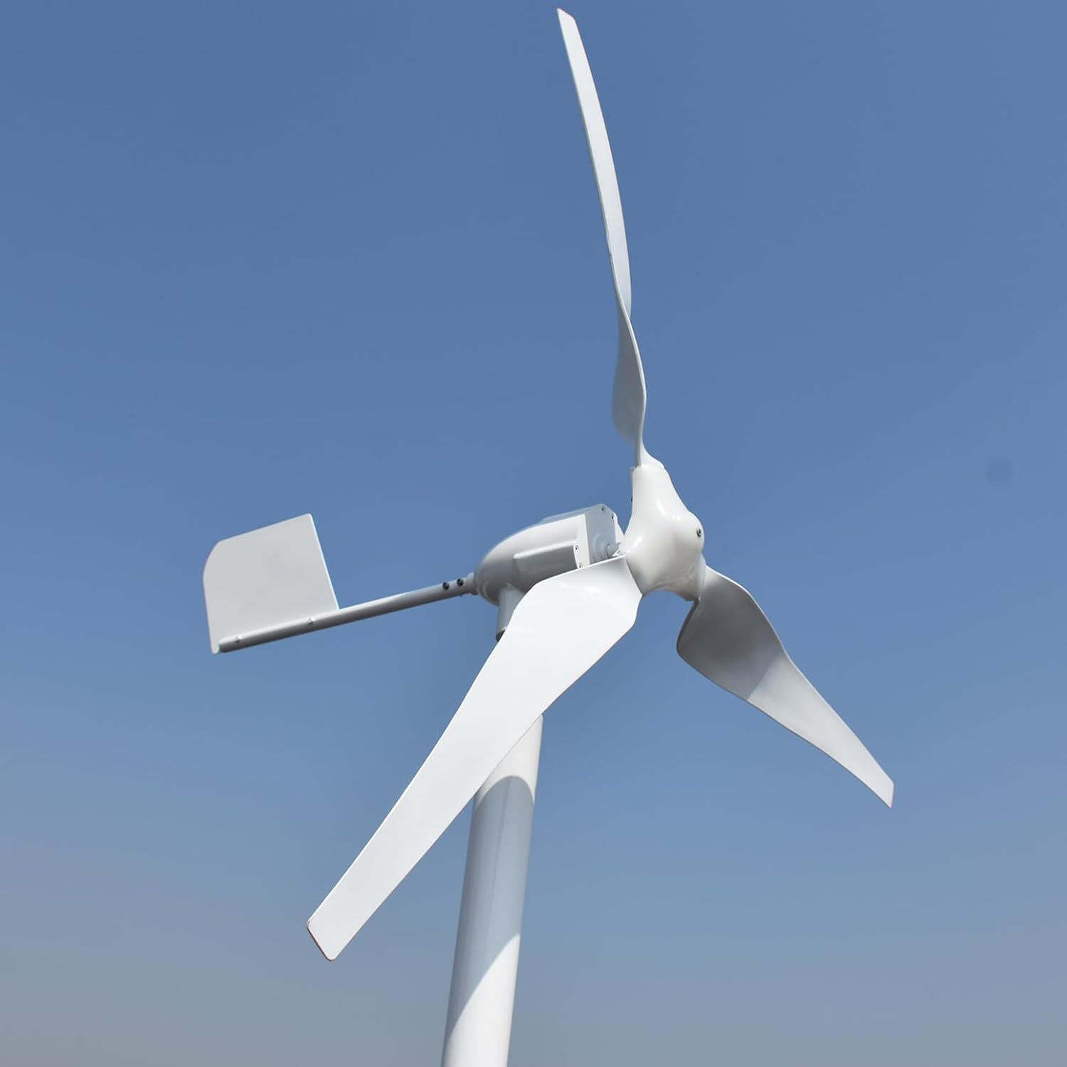 2200W / 3000W Home Wind Turbine Generator Kit 12V / 24V / 48V Permanent Magnet Wind Turbine Generator with Controller, 3 Blades Economy Windmill for Wind Solar Hybrid System,3000w,12V