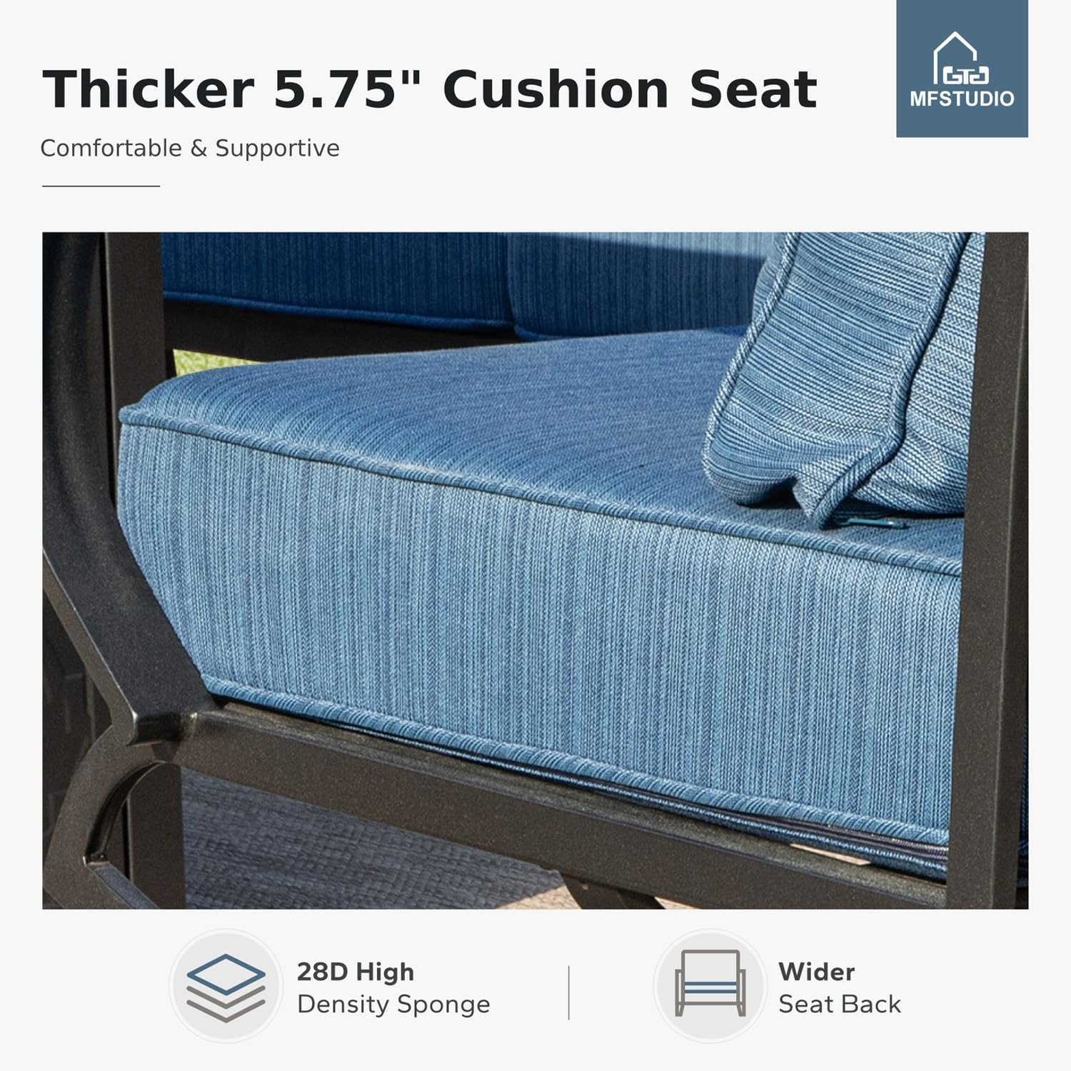 MFSTUDIO Patio Furniture Sets with 45