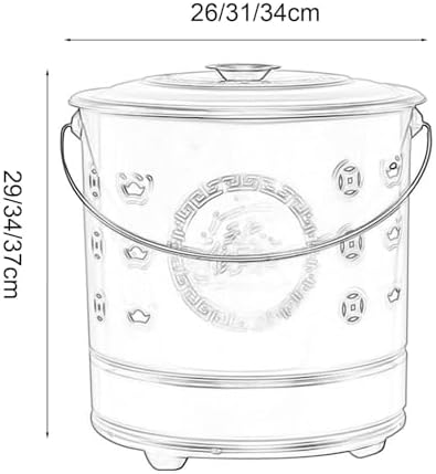 Outdoor Burn Barrel Incinerator, Heavy-Duty Yard Waste Cage with Handle, Perfect for Leaves, Wood, and Trash Disposal, 26x29cm Red Fire Pit