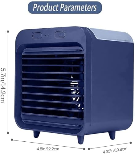 Portable Air Conditioner & Humidifier, Summer Evaporative Air Cooler, Nano Spray Purification, Quiet & Compact, Ideal for Home, Office & Car