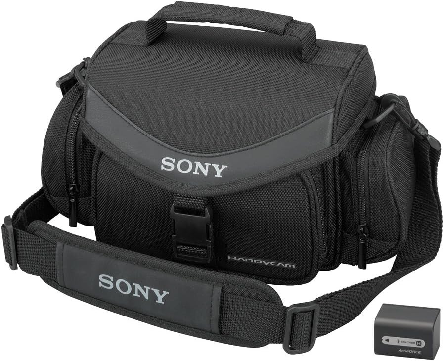 Sony ACCFH70 Accessory Kit w/NPFH70 Battery & LCS-VA30 Case for most Sony Camcorders