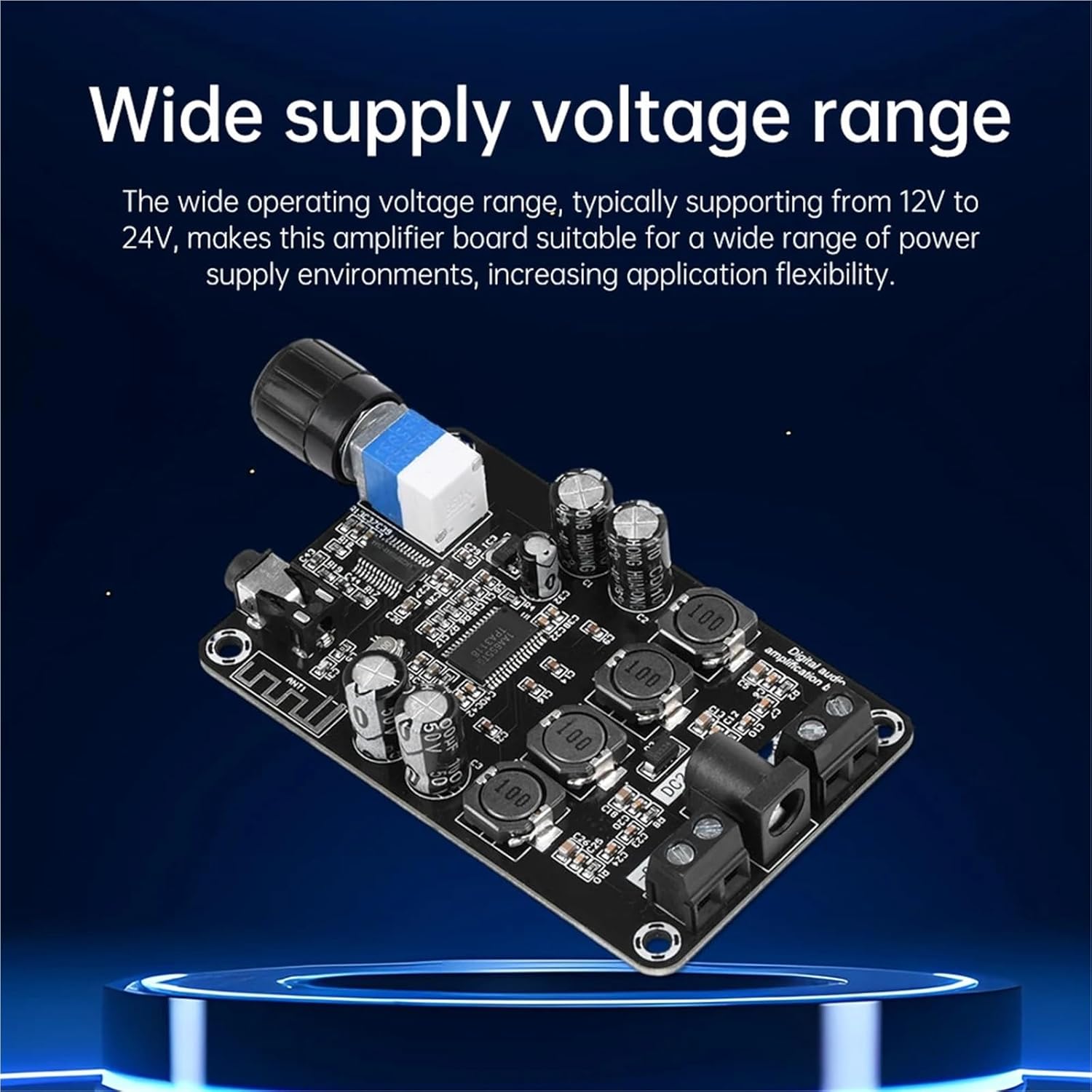 XH-A415 HD Digital Audio Amplifier Board Chip TPA3118D2 50W*2 Dual Channel Sound Amplifier Module 50WX2 AUX/Bluetooth(2PCS 50W 50W)