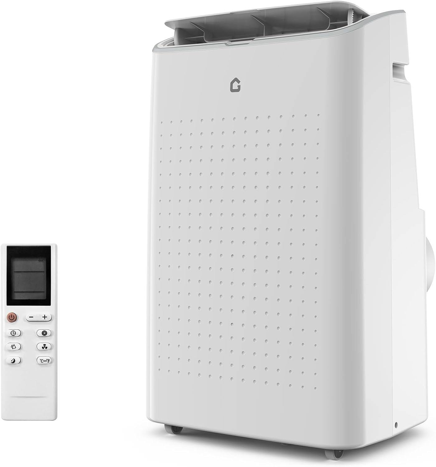 14000 BTU Portable Air Conditioner - 4 in-1 Cooling, Dehumidifier, Fan & Sleep Mode, Quiet AC Unit for Rooms up to 750 Sq.Ft, 24H Timer, Remote & Window Kit Included, White Top Cover