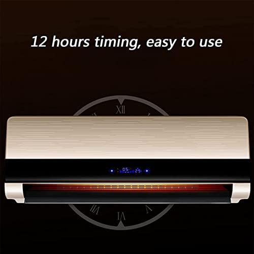 Wall Mounted Air Conditioner, Wall Mounted Remote Air Conditioner with Timer, Electric Heating Machine Air Conditioning Fan, Silver