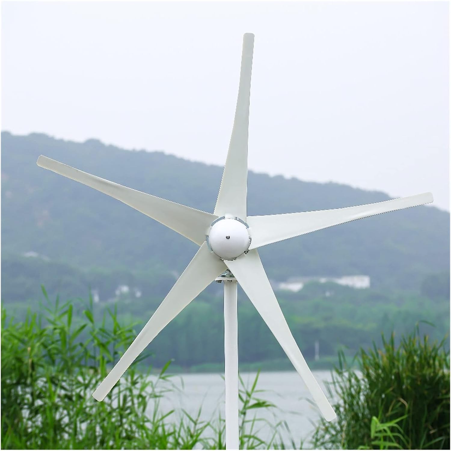 Wind Turbine 1000W Horizontal Wind Turbine Power Generator 24V/48V 3/5 Blades Start up Speed 2m/s Fit For Street Lamps (Color : With wind controller, Size : 3 BLADES_48V), 32804516120