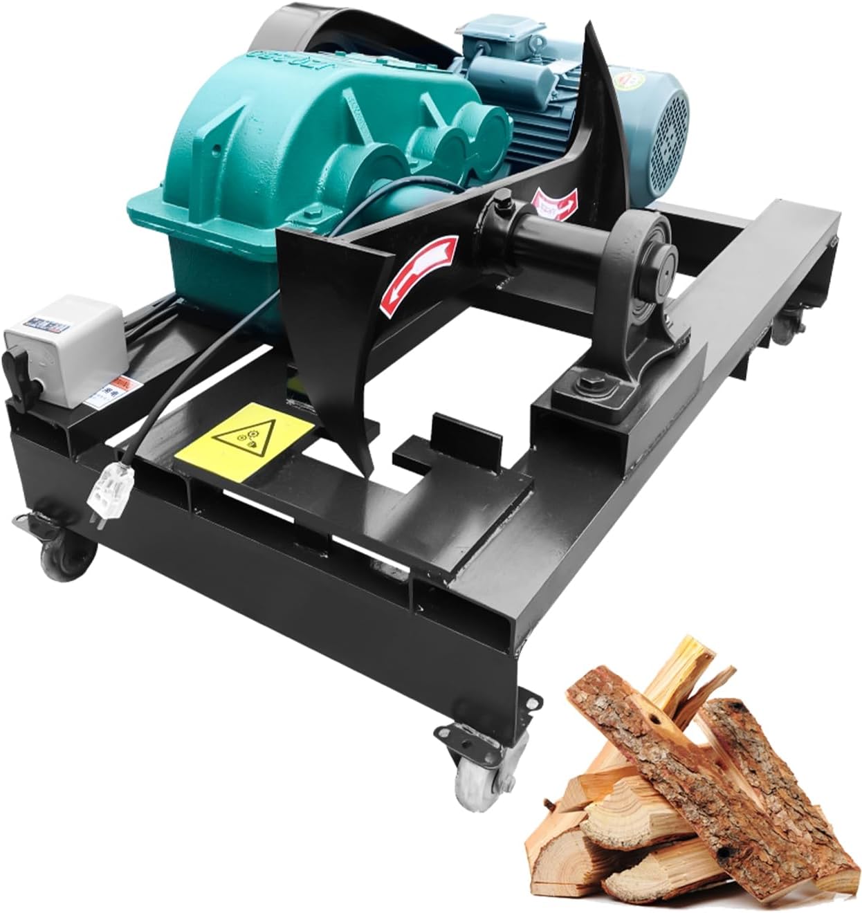 Electric Log Splitter, 220V Fully Automatic Wood Splitter, 4kW Firewood Maker Machine, Ideal for Home Use