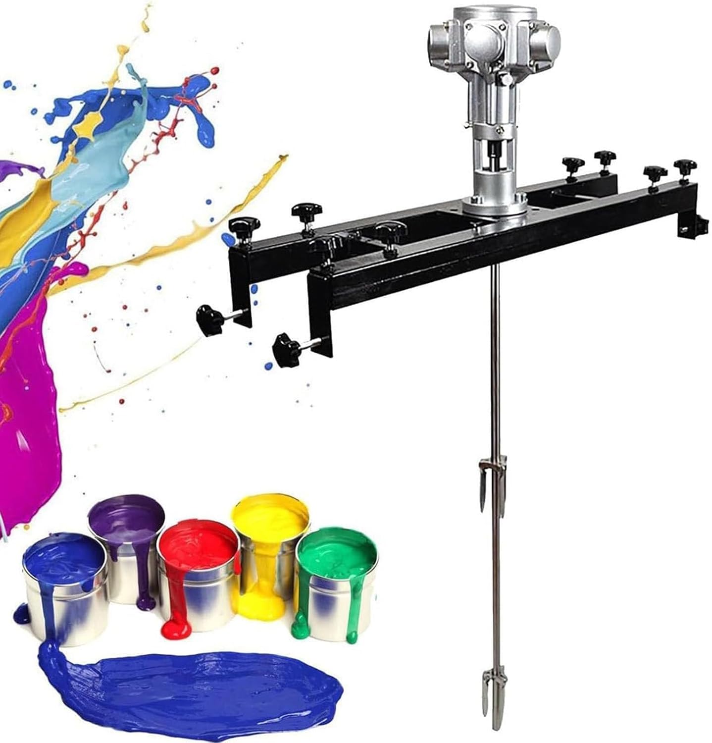 IBC Air Agitator,Paint Stirring Machine,1/2HP Electric Tank Mixer Machine,Free Speed Adjustment from 0-2500 RPM, for Viscous Liquid Ink Dye Chemicals