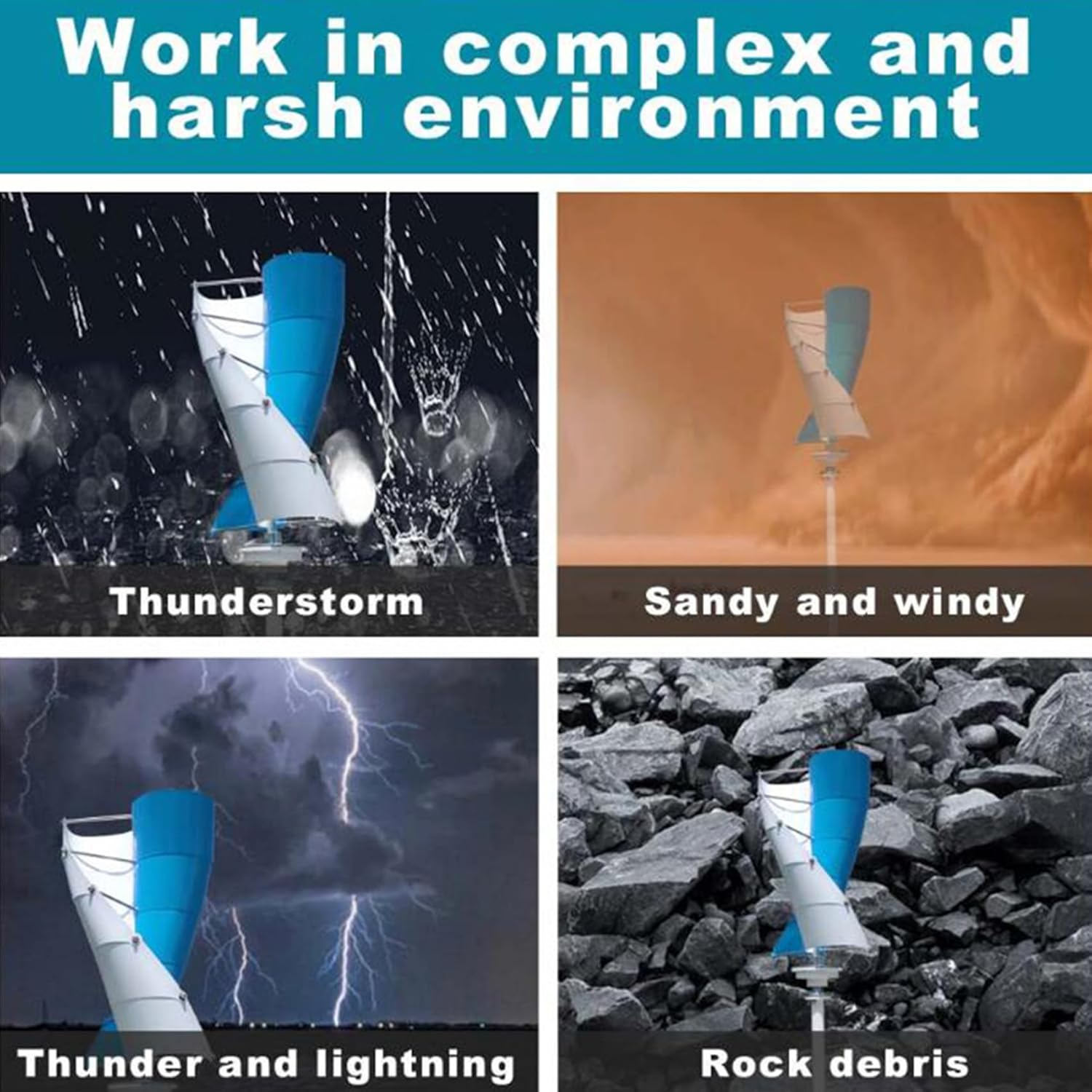 14000W No Noise Vertical Wind Turbine Generator,12V 24V 48V 110V 220V Magnetic Levitation Wind Turbine with MPPT Controller for Home Street Lighting