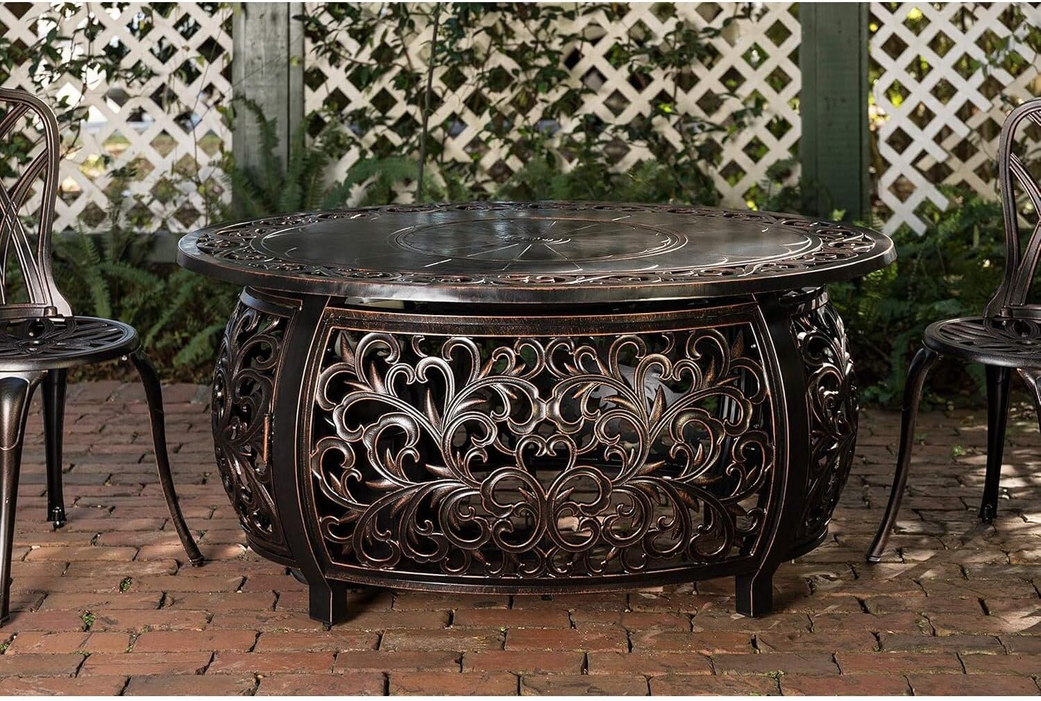 Aluminum Outdoor Fire Pit Table - 48