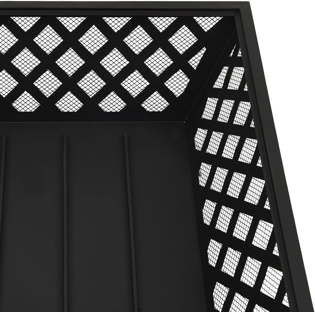 vidaXL Fire Pit with Poker 25.2