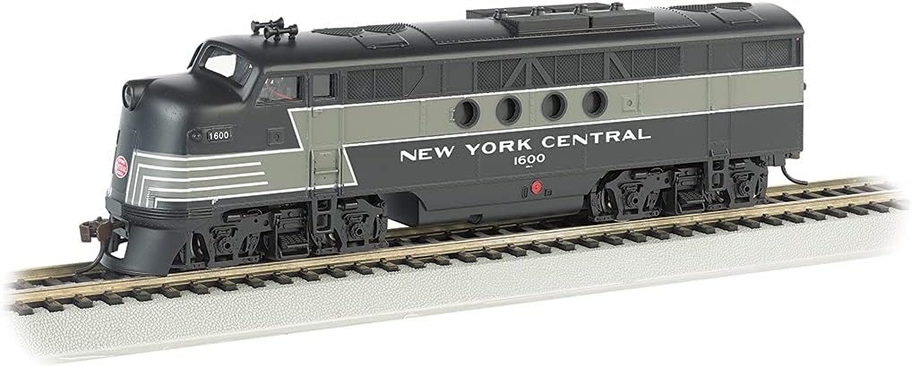 Bachmann Trains - FT - DCC WOWSOUND Sound Value-Equipped Locomotive - New York Central (Lightning Stripe) - HO Scale, Prototypical Black & Gray, (68912)