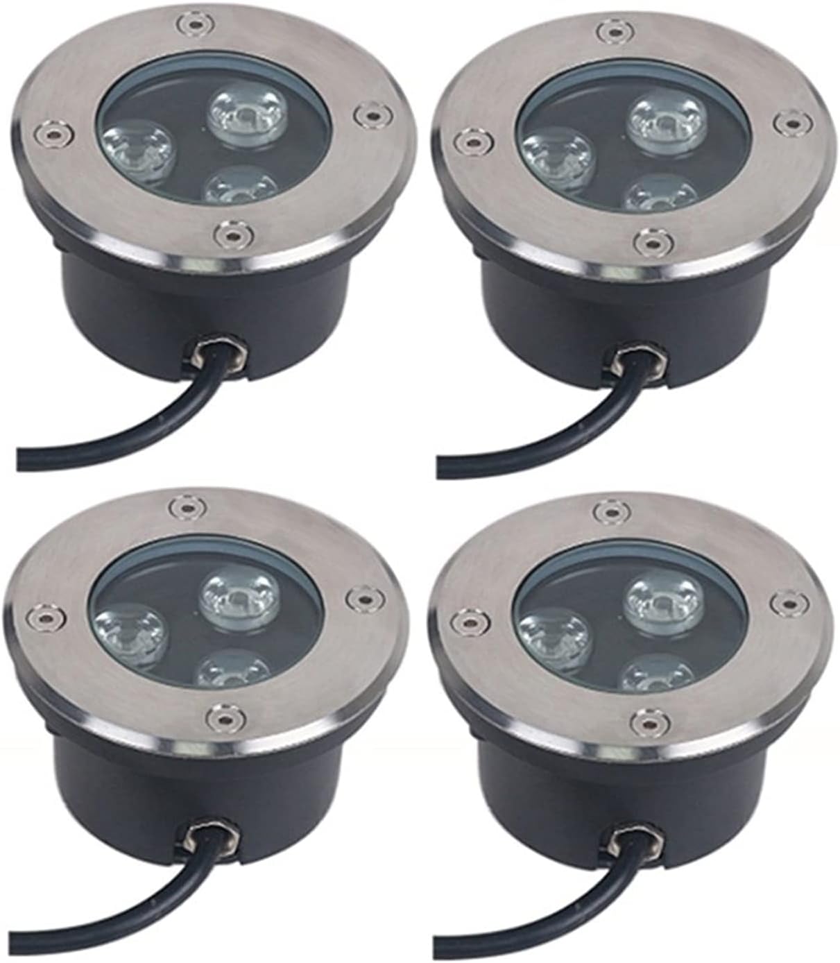 Ultra-Thin LED Decking Light Terrace Floor Underground Light IP67 Waterproof Very Suitable for Garden, Outdoor, Courtyard Use(Yellow,12V)