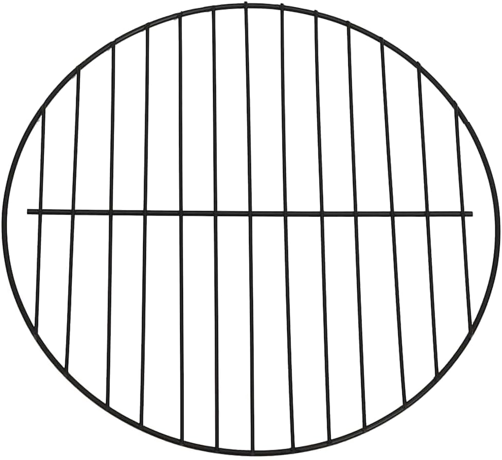 Stainless Steel 2-in-1 Fire Pit, Outdoor Patio Wood Burning Grill with Poker, 23.2