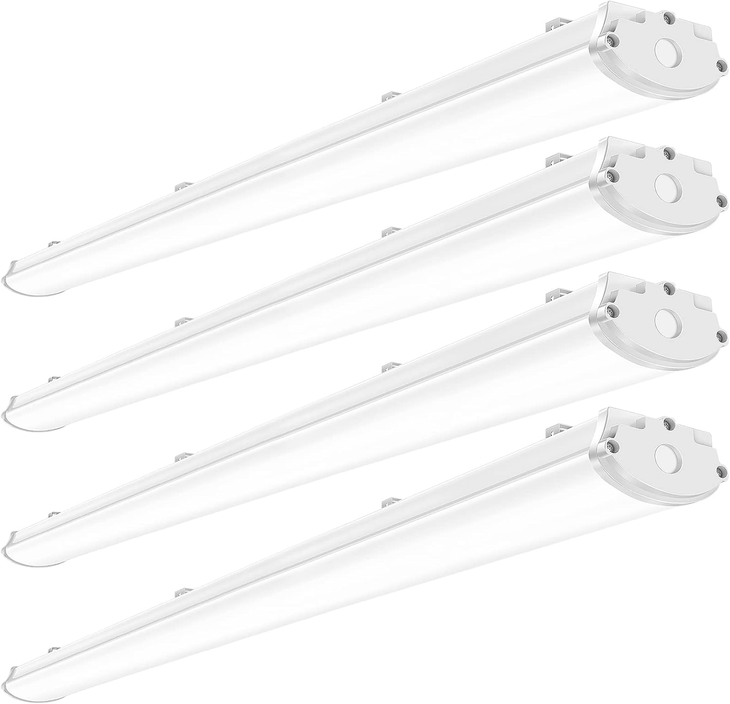 ANTLUX 8FT LED Vapor Tight Light, 100W 10000LM, 8 Foot LED Vapor Proof Light Fixture Outdoor Shop Lights, IP67 Waterproof Led Lights for Parking Garage Carport Car Wash, Freezer, Plug in, 4 Pack