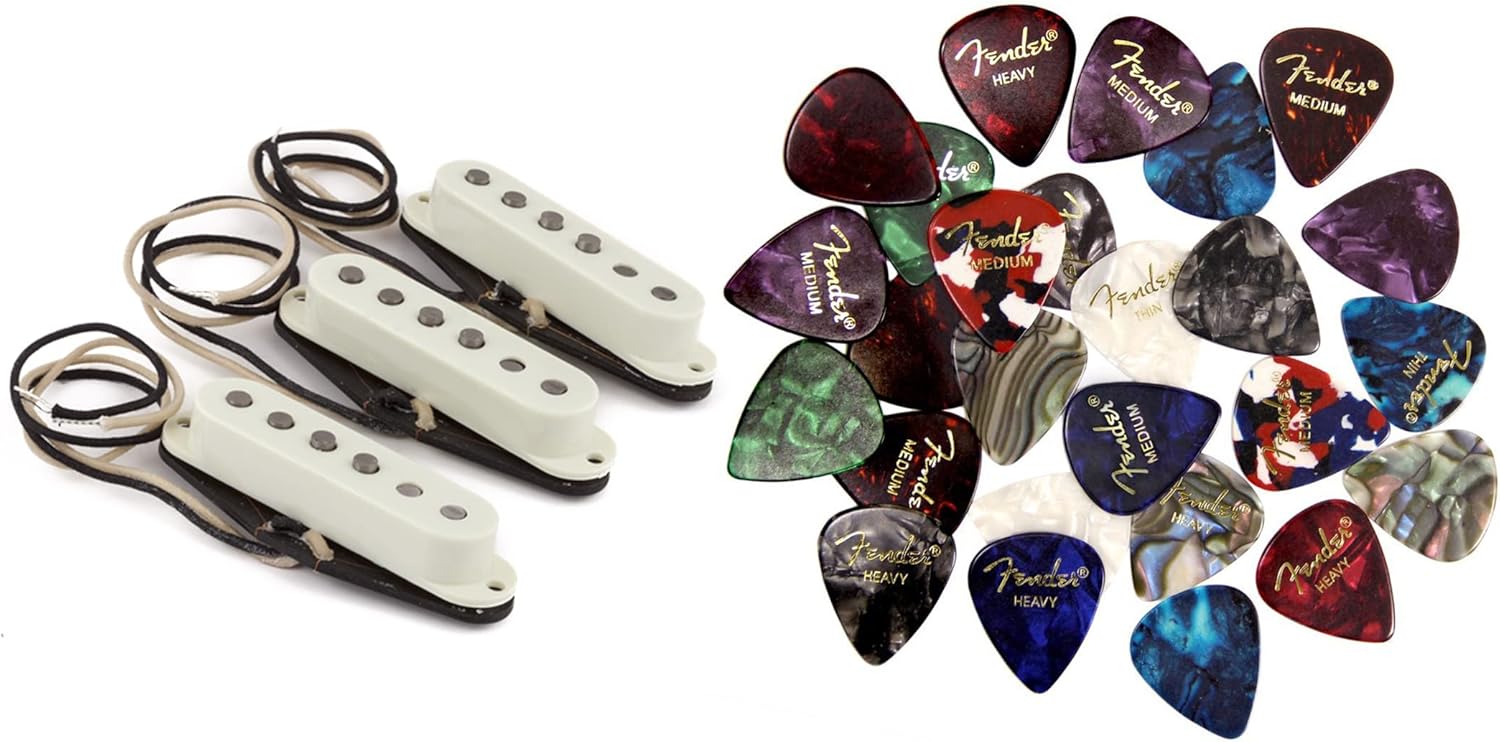 Fender Pure Vintage '59 Stratocaster Pickups Bundle with Picks
