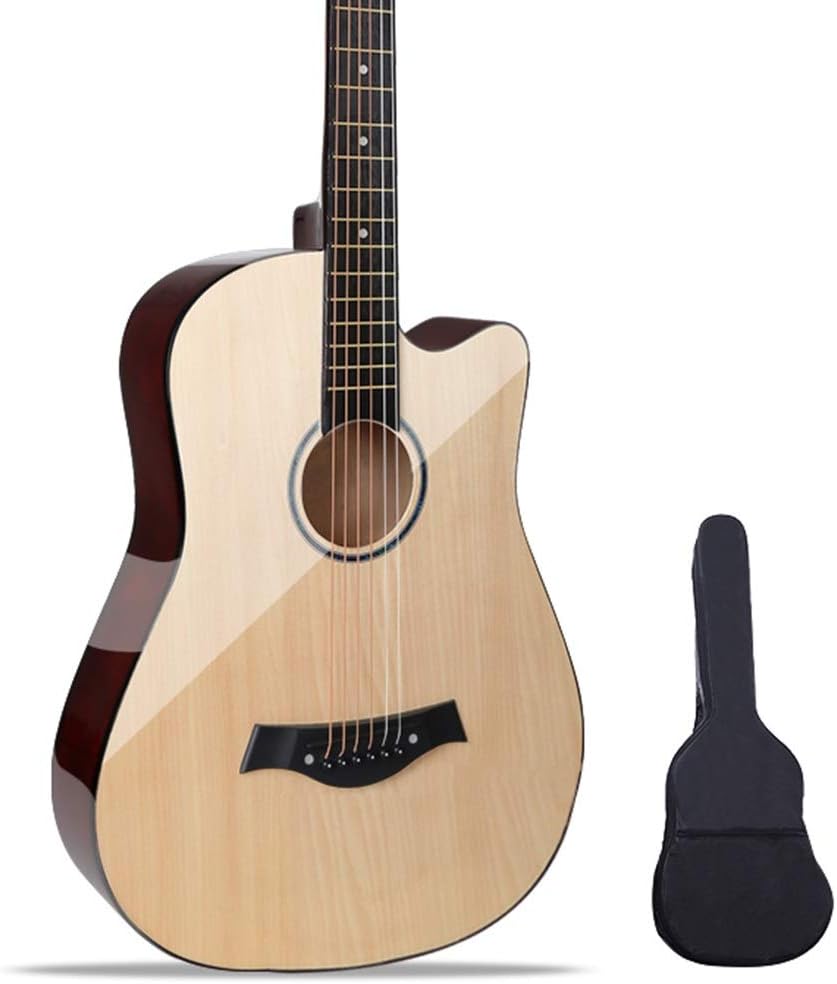 Acoustic Violin Folk Pop Guitar, Beginner Guitar Teenagers Teach Themselves Guitar, Starter Kit Good Stability for Beginners Learn to Play Guitar Shijinhao (Color : Beige)