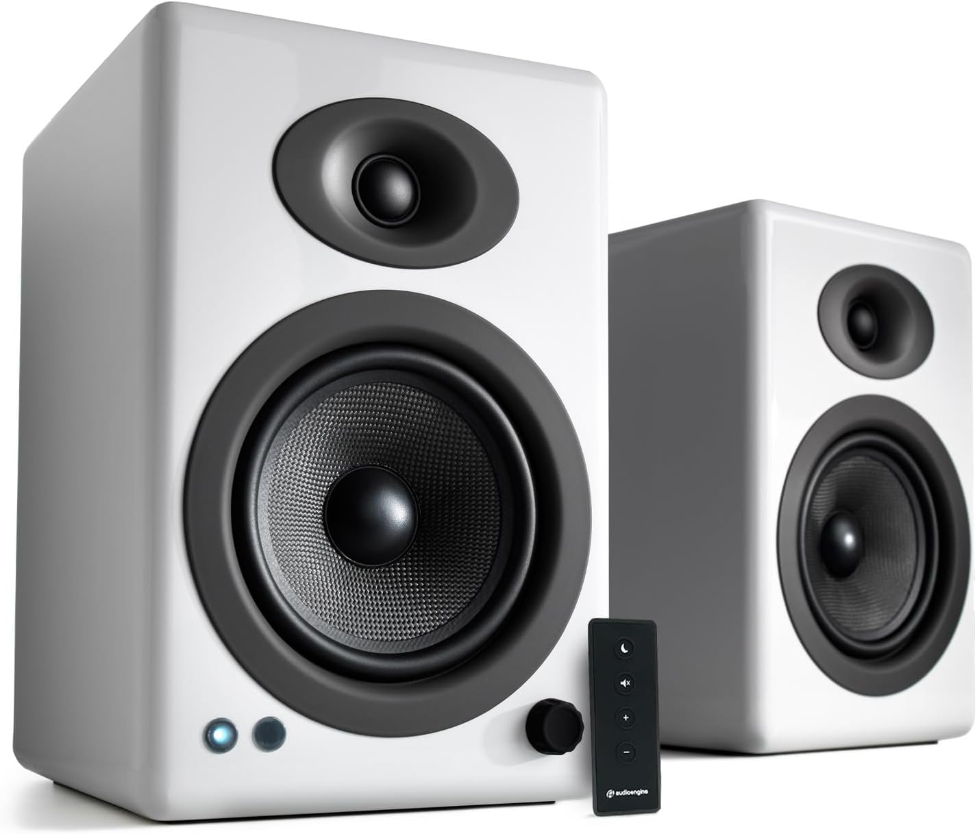 Audioengine A5 Powered Studio Playback Monitors and Bookshelf Speakers - Premium 150W Stereo Speakers for Music, Gaming, Turntables, Home Theater Systems