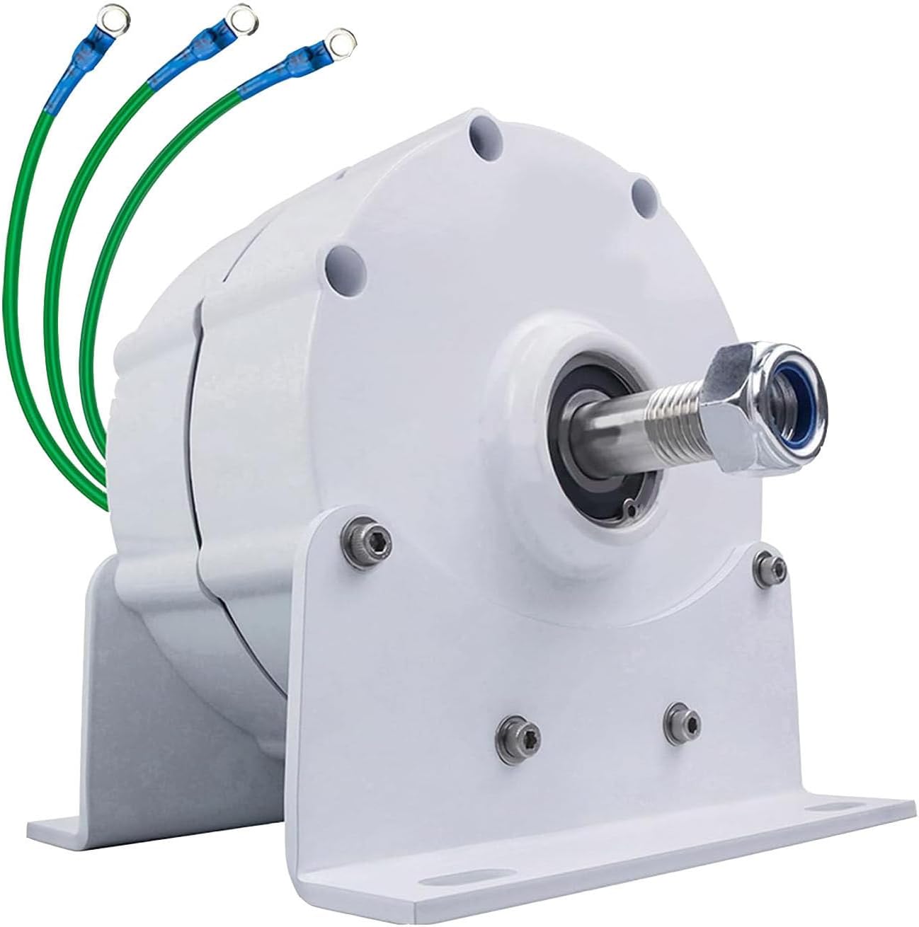 12000W Low RPM Permanent Magnet Generator ，Gearless Permanent Magnet Generator, AC Alternator，with Rectifier, for DIY Horizontal Wind Turbine Generator Windmill Exercise Bike 48V