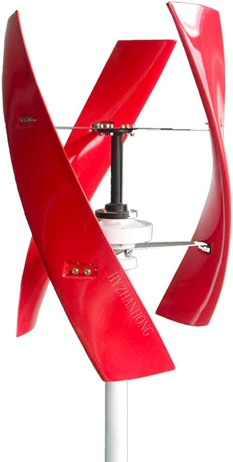 24V-4000W No Noise Vertical Wind Turbine, Magnetic Levitation Upright Wind Generator with MPPT Controller, for Home Ship