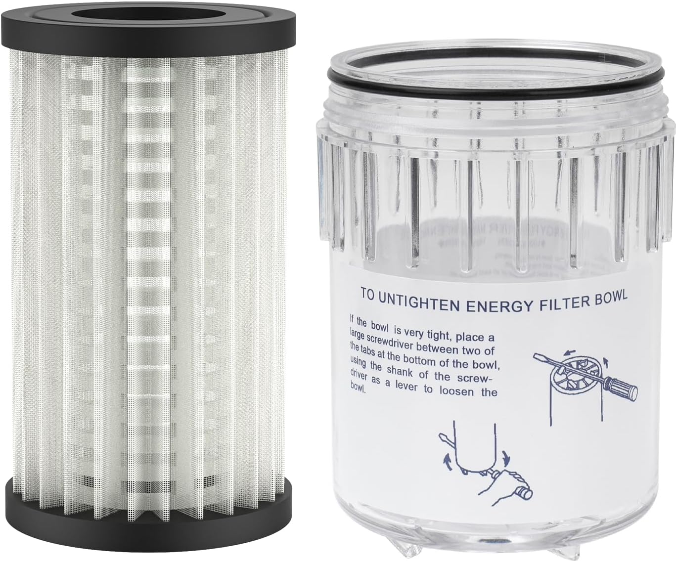 R0374600 Energy Filter and R0373500 Energy Filter Bowl for Zodiac Jandy Ray-Vac Automatic Pool Cleaner