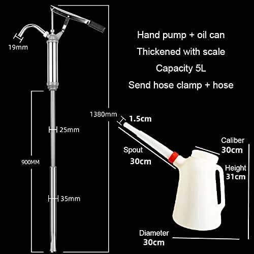 Hand Tool Heavy-Duty Lever Pump Fuel delivery Pump, Aluminum Alloy Barrel Type Retractable Fuel Drum Pump, Used for Sending, Diesel, lubricating Oil and Other Barrel Pump Tools