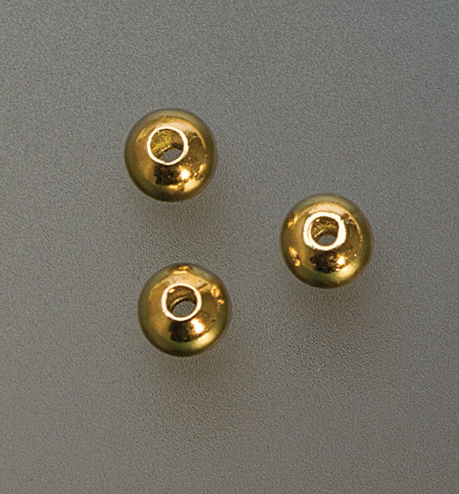 Gold Plated Seamed Beads, 4 Millimeter, Pack of 1000 | BDS-244.05
