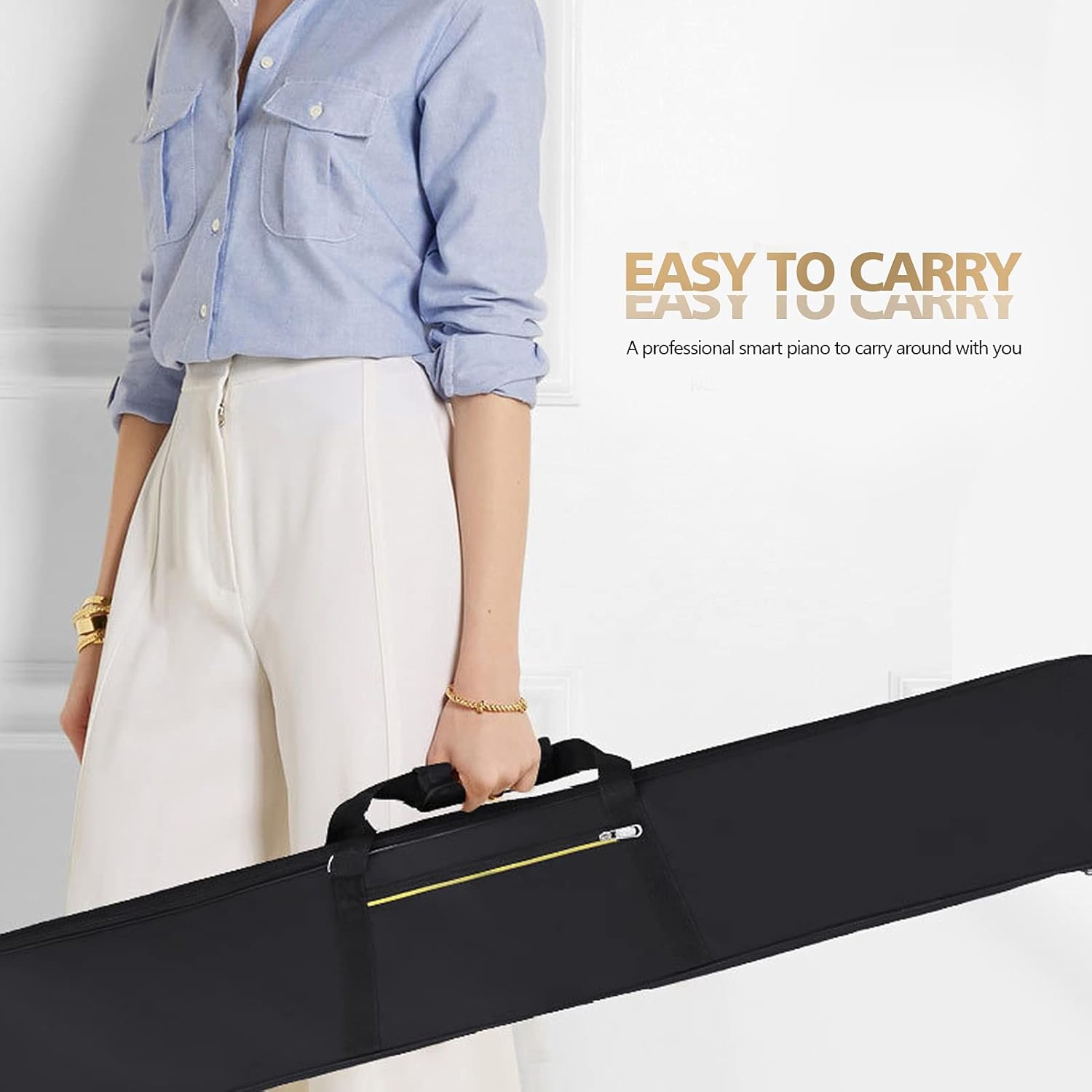 61 Key Digital Smart Piano Digital Smart Piano MIDI Keyboard Rechargeable Multifunctional Musical Instrument Kit