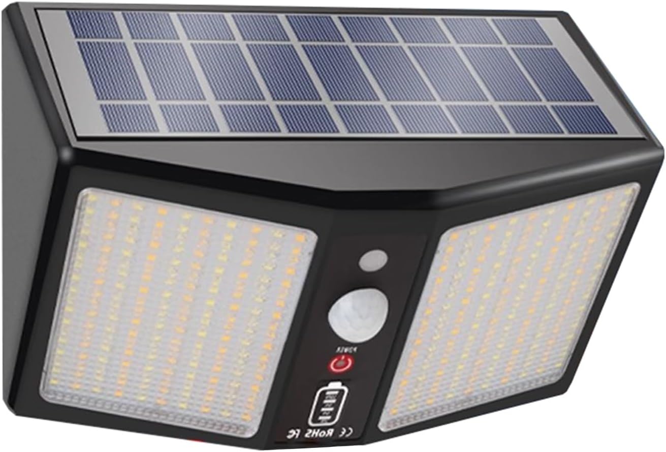 Porch Lights Outdoor Solar Motion Lights Outdoor Sensor Exterior Lighting Fixtures，for Wall Mount Patio Garage Decorative(Black,5000LM)