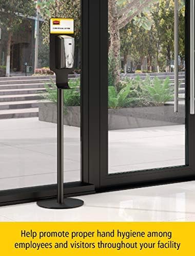 Rubbermaid Commercial Products AutoFoam Hand Sanitizer Station, Indoor/Outdoor Use, Metal Stand Only (Hand Sanitizer and Dispenser Sold Separately)