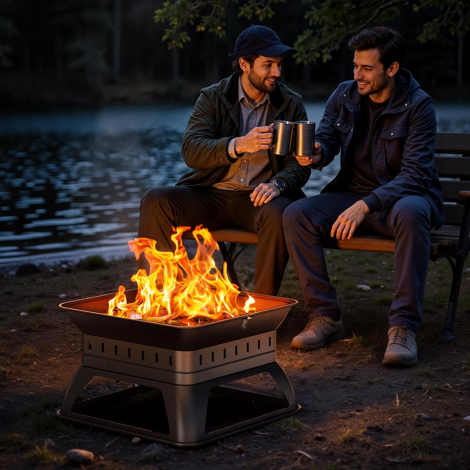 BALI OUTDOORS Propane Fire Pit Perfect for Camping Outdoor Fire Pit for Portable Firepits for Outside Outdoor Patio