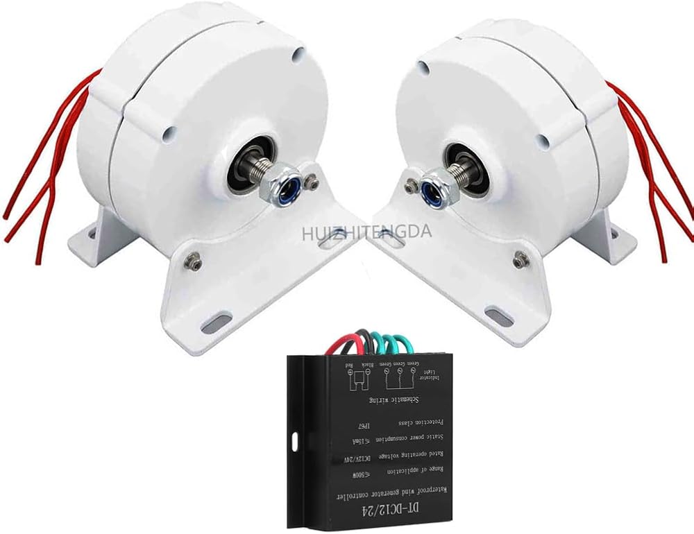 12000W Permanent Magnet Electric Motor Generator, Permanent Magnet Motor Start-Up 2M/S Rated 13M/S for Home Boat Wind Solar System