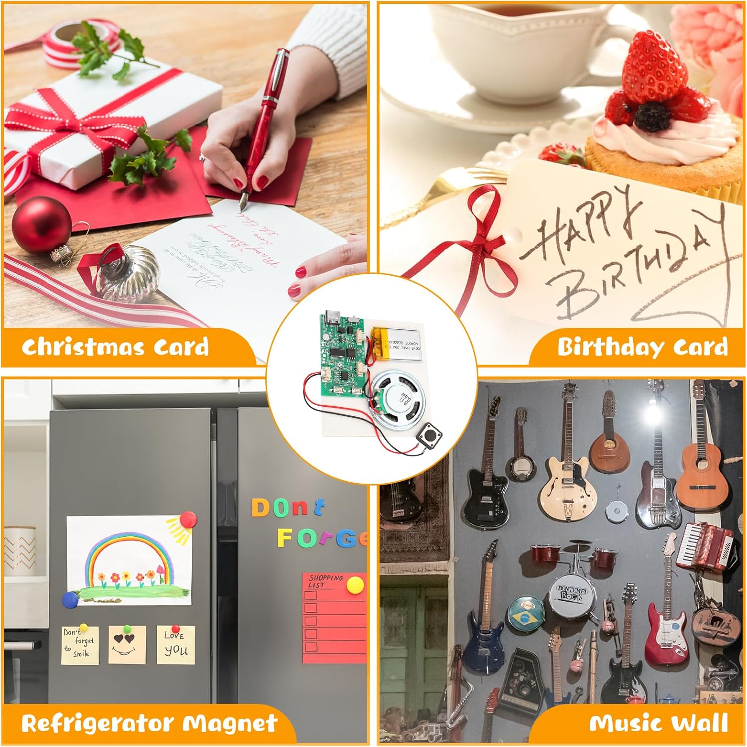 10PCS Programmable Sound Recorder Module - DIY Music Voice Recording Module Chip with Speaker, Can Recording 16 Minutes Sound Music for Personalized Greetings, Holiday Crafts Cards