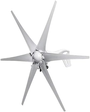5000W 6 Blades Horizontal Wind Turbine Generator 12V/24V Wind Turbine Generator Windmill Energy Turbin Charge for Home Camping