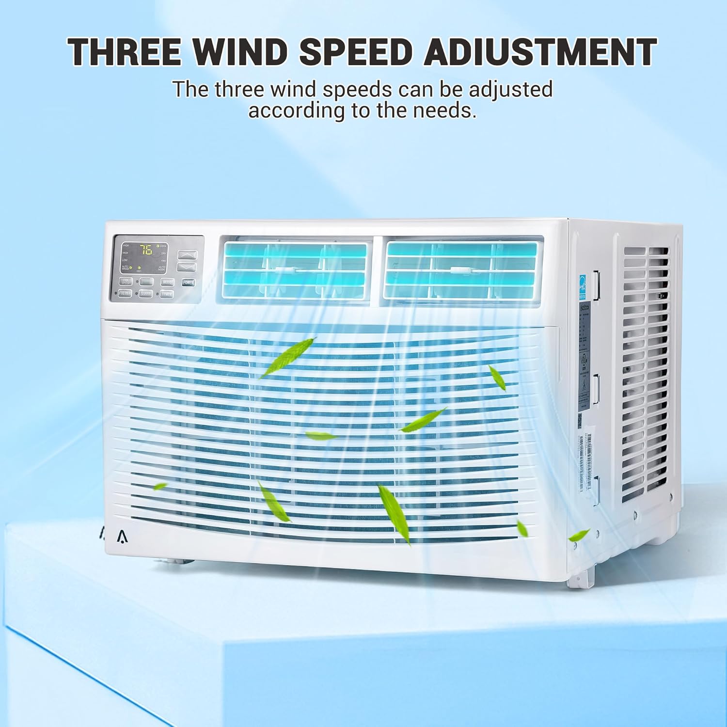 10,000 BTU Window Air Conditioner, Quiet Window Air Conditioner with Smart WIFI Control for 450 Sq. Ft. Room, Cooling/Fan/Dry Mode, Bedroom/Apartment/Dormitory
