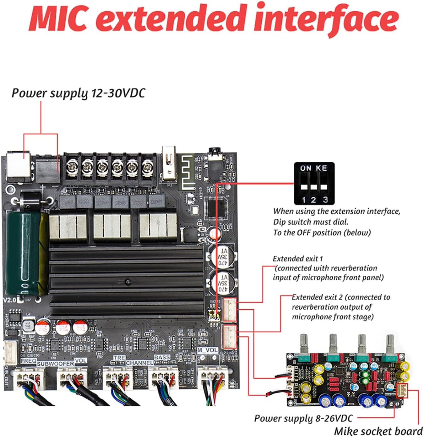 ZK ST21 100W Sound Amplifier Board, 2.1 Channel Digital Module, High Power Output with Comprehensive Guard Mechanisms, Advanced BT Connectivity, Multiple Input Options
