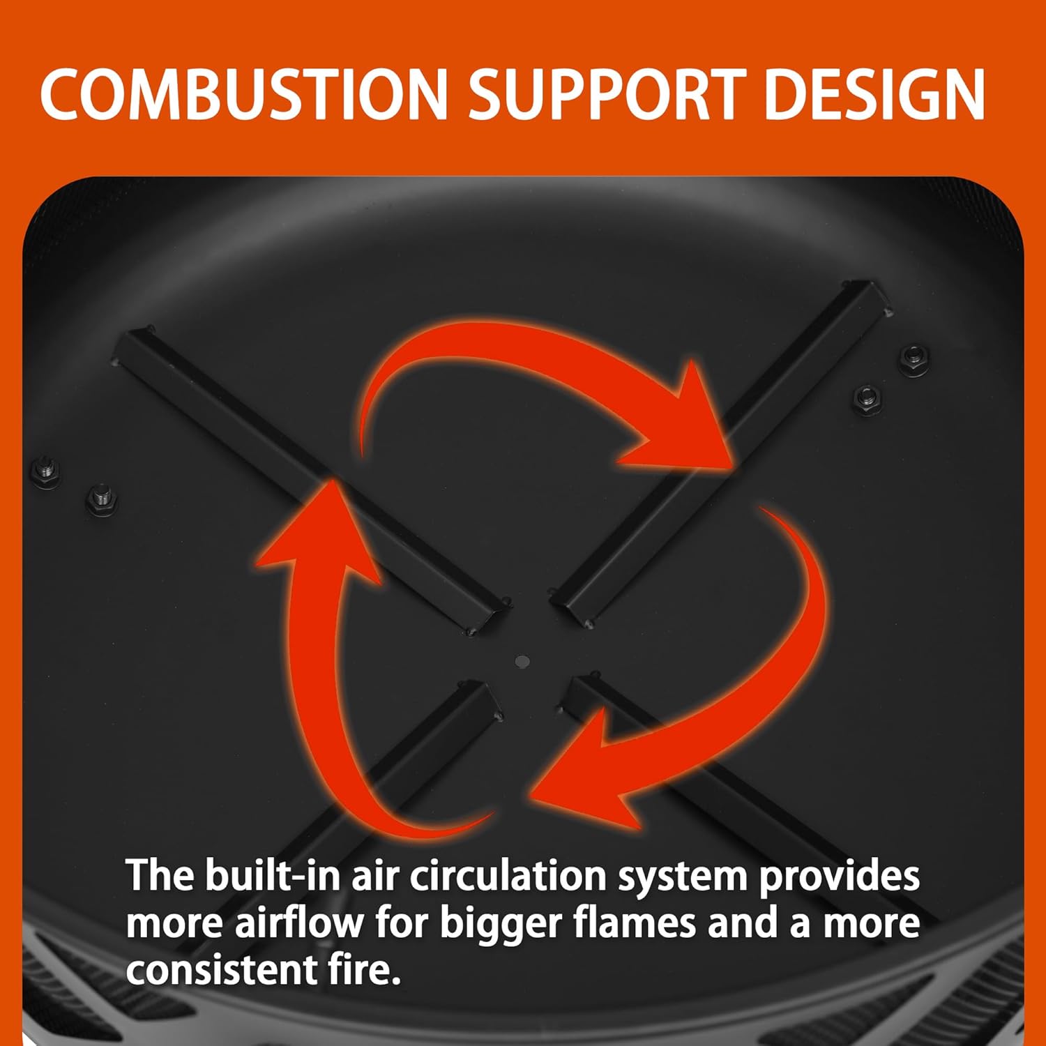 Red Mountain Valley 24'' Fire Pit with Green Tabletop Smokeless Fire Pit